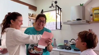 Jimena Barón mostró la emocionante reacción de su familia al saber que está embarazada