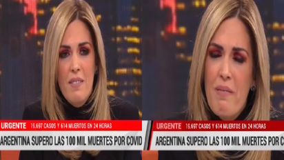 El llanto de Viviana Canosa por los 100.000 muertos a causa del covid-19