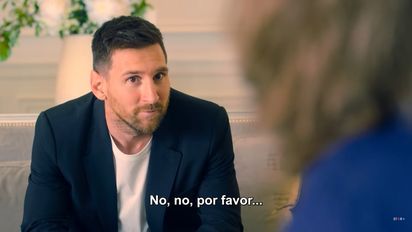 Lionel Messi actuando en Los Protectores, de Netflix