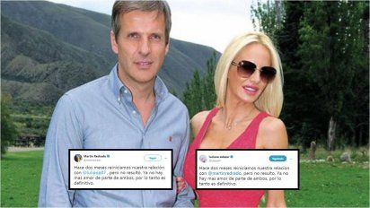 Comunicado conjunto de Luciana Salazar y Martín Redrado anunciando su separación: 