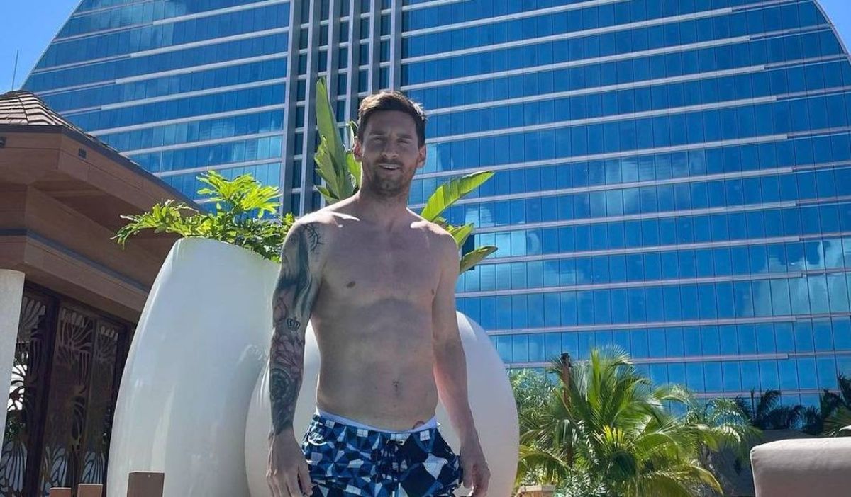 Lionel Messi pasa por estos dias sus vacaciones en Miami