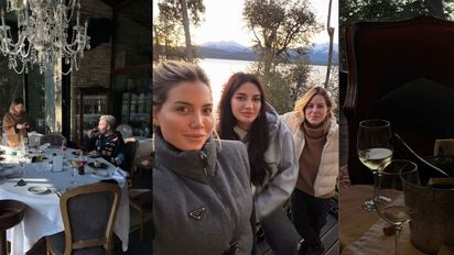 Wanda Nara descansa en Villa La Angostura junto a su círculo íntimo