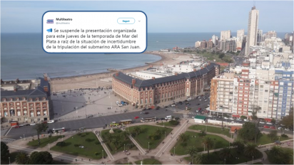 Presentación temporada Mar del Plata: se suspendió la fiesta por el submarino perdido
