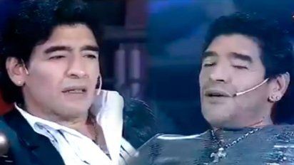 ¡Inédito! El día en el que Diego Maradona se entrevistó a él mismo