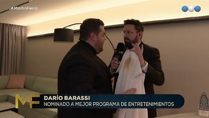 Darío Barassi y Damián Betular en la previa de los Premios Martín Fierro 2023.