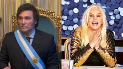 La foto de Susana Giménez y Javier Milei juntos en el balcón de la Casa Rosada