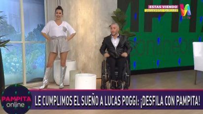Pampita le cumplió el sueño a Lucas Poggi