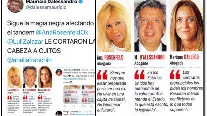 Guerra de abogados: D´Alessandro acusa a Rosenfeld de 