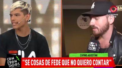 Chyno Agostini dio más detalles del episodio que vivió con Fede Bal: ''Fue shockeante, muy confuso, me cambió la percepción de cómo lo veía''