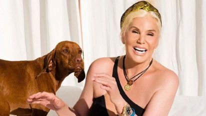 Susana Giménez y su perrita con bombacha