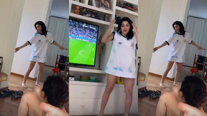 ¡Desopilante! Lali Espósito imitó a la bailarina de la marcha