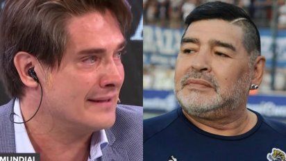 Guillermo Andino se quebró al aire cuando tuvo que dar la noticia de la muerte de Maradona