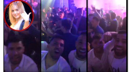 El Kun Agüero, sacado en medio de una fiesta, gritando contra Karina La Princesita: 