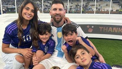 La tierna celebración de Ciro, el hijo de Antonela Roccuzzo y Lionel Messi que emocionó a los hinchas
