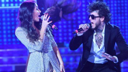 La compañera de Alex Caniggia en el Cantando rompió en llanto ante una pregunta de Moria Casán