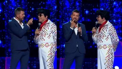 Marcelo Tinelli se metió a la boca un chicle masticado por Cristian Castro