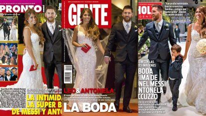 Todas las revistas eligieron el casamiento de Antonella y Lionel Messi