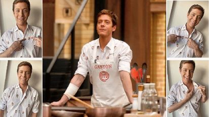 Gastón Dalmau fue a Masterchef Celebrity con un outfit muy peculiar