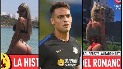 Lautaro Martínez, el goleador de la Selección, sale con una mendocina idéntica a su ex, Sol Pérez