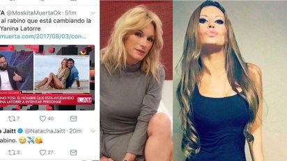 Nuevo capítulo en la guerra Natacha-Yanina: un rabino en la polémica y un tweet lapidario