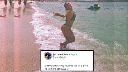 Jana Maradona, desde Dubai, ¿le habla a Gianinna y a Dalma?: 