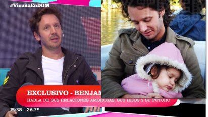 Benjamín Vicuña habló de su primera hija: 