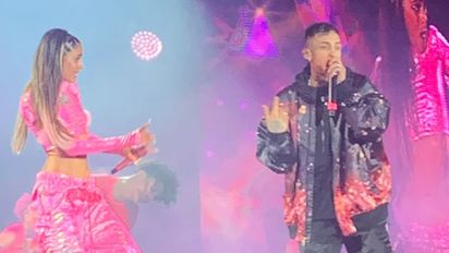 La frase de L-Gante en el último show de Tini Stoessel: 