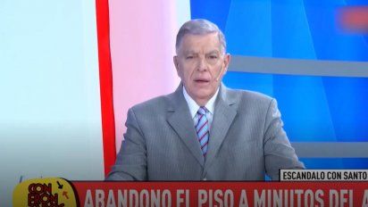 Furia y renuncia: Santo Biasatti se peleó con los productores de Crónica TV y hace dos días que no va al programa
