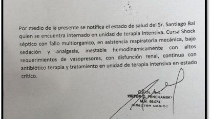 Las horas más difíciles de Santiago Bal