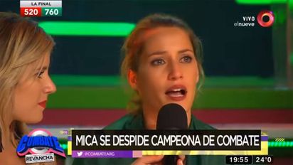 Mica Viciconte recordó con Luca los 8 años de su participación en Combate