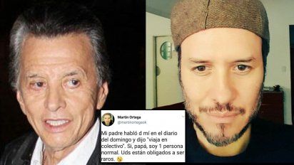 Palito habló de sus hijos y uno salió a contestarle: 