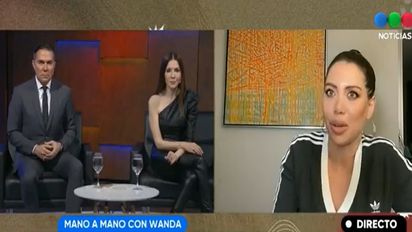 Wanda Nara en Telefe Noticias
