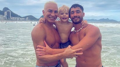 Hermosas fotos de Flavio Mendoza con su hijo y su hijo desde Brasil