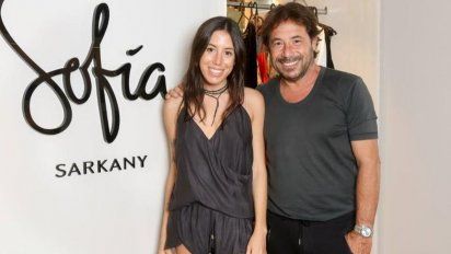 Ricky Sarkany junto a su hija Sofía 