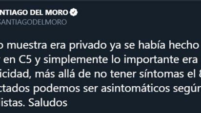 Tras las críticas de Rial y Fantino el descargo de Santiago del Moro