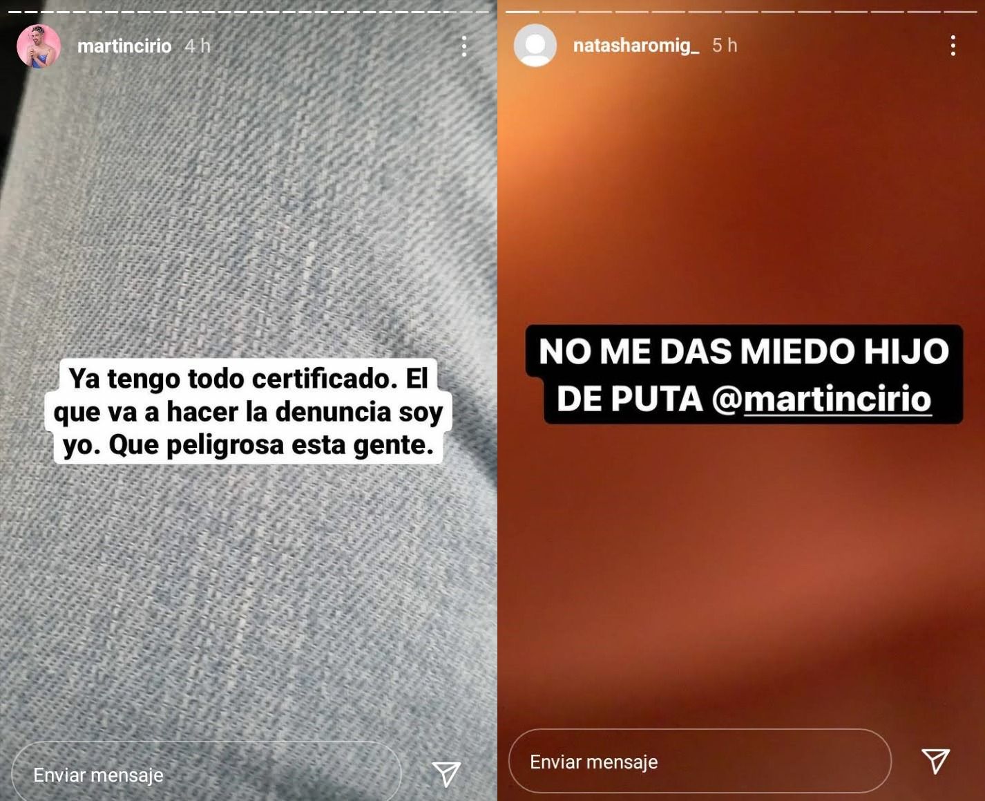 Insólito ataque a Martín Cirio, La Faraona