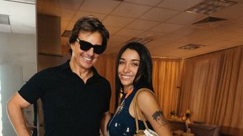 Tom Cruise sorprendió a María Becerra en su camarín antes de cantar el Himno en la final del Mundial