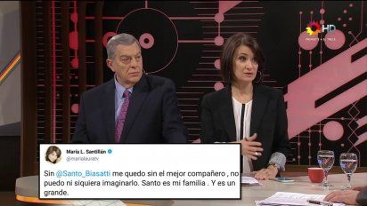 ¿Víctima o victimaria? Dicen que Santo Biasatti se va de Telenoche para que María Laura quede sola; pero ella se queja