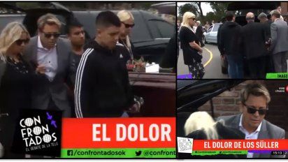 Las imágenes del último adiós al padre de los Süller: el dolor de Silvia, Guido y Norma llevando el féretro