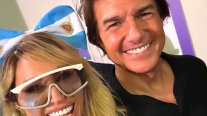 Vicky Xipolitakis se cruzó con Tom Cruise en la final del Mundial 2026 en Nueva Jersey