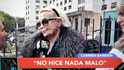 Carmen Barbieri en tribunales: empieza a cumplir una probation; deberá cocinar para 190 personas