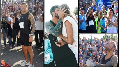  Tinelli volvió a Bolivar, corrió la maratón en honor a su papá y participó de varios eventos relacionados con lo social 