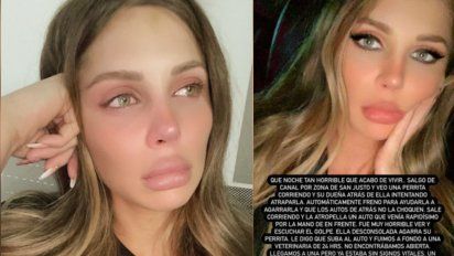 Romina Malaspina se mostró muy afectada por un accidente que presenció