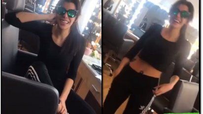 ¿Está embarazada o no?: Charlotte lucio híper flaca desde una peluquería y habló de todo
