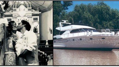 Después de casarse en Carmelo, China Suárez y Vicuña se quedaron sin nafta en un yate en medio del río