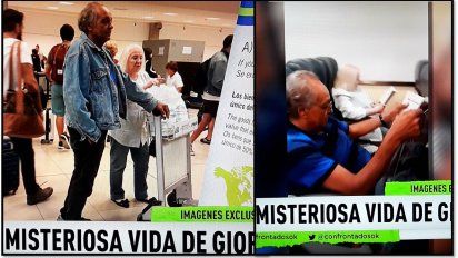 Reapareció Giordano en un barco a Colonia: Reconciliado con su mujer y muy venido a menos