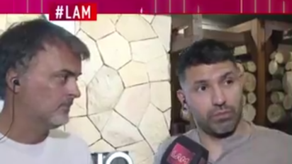 Qué dijo el Kun Agüero sobre los rumores de embarazo de su novia, Sofía Calzetti