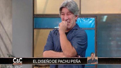 Pachu Peña no aguantó la risa al presentar su diseño en Corte y Confección