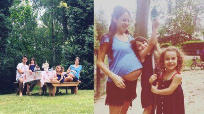 Agustina Lecouna vive en Bruselas y está a punto de dar a luz a su tercer hijo