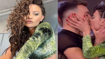 Martín Salwe y Sofía Jujuy Jiménez se besaron en la pista de Showmatch